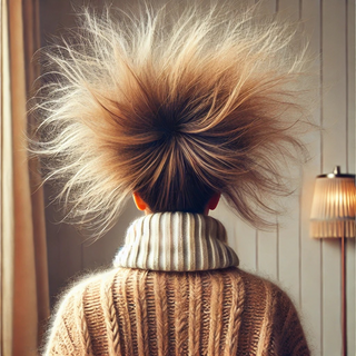 Électricité Statique dans les Cheveux : Comment l’Éliminer et Garder une Chevelure Lisse cet Hiver 🌬️✨