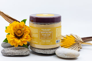 Masque d'argile rythme jaune