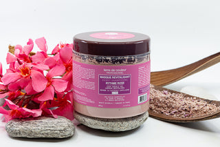 Masque d'argile rythme rose
