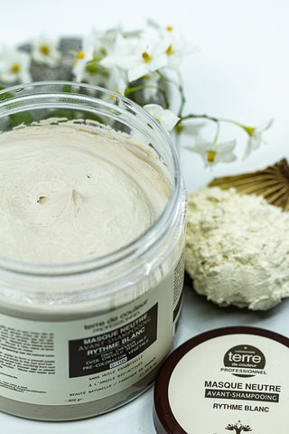 Masque à l'argile rythme blanc de Terre de Couleur