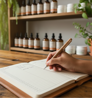 je ne vois pas voir la personne seulement sa main quelque chose de près de l'agenda