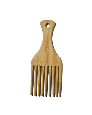 Peigne afro en bois de bambou en vente au salon Marie-Eve